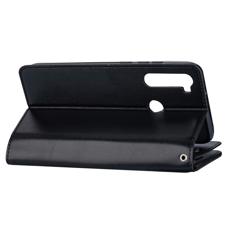 Funda De Billetera De Cuero Multifunción Con Soporte Para Xiaomi Redmi Note 8 - Negro