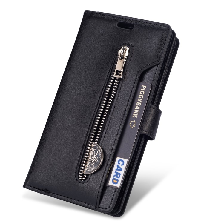 Multi-function Leather Wallet Case with Stand for Xiaomi Redmi Note 8 - Black-6