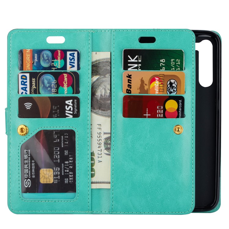 Multi-function Leather Wallet Case with Stand for Xiaomi Redmi Note 8 - Green-5