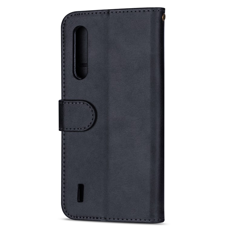 Zipper Pocket Phone Leather Wallet Case for for Xiaomi Mi CC9/Mi CC9 Meitu Edition/Mi 9 Lite - Black-3