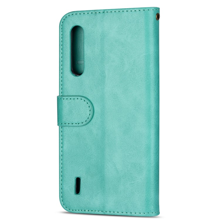 Zipper Pocket Phone Leather Wallet Case for for Xiaomi Mi CC9/Mi CC9 Meitu Edition/Mi 9 Lite - Green-3