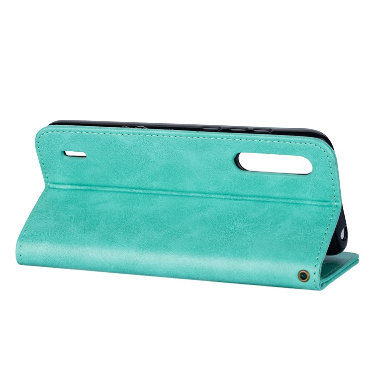 Zipper Pocket Phone Leather Wallet Case for for Xiaomi Mi CC9/Mi CC9 Meitu Edition/Mi 9 Lite - Green-4
