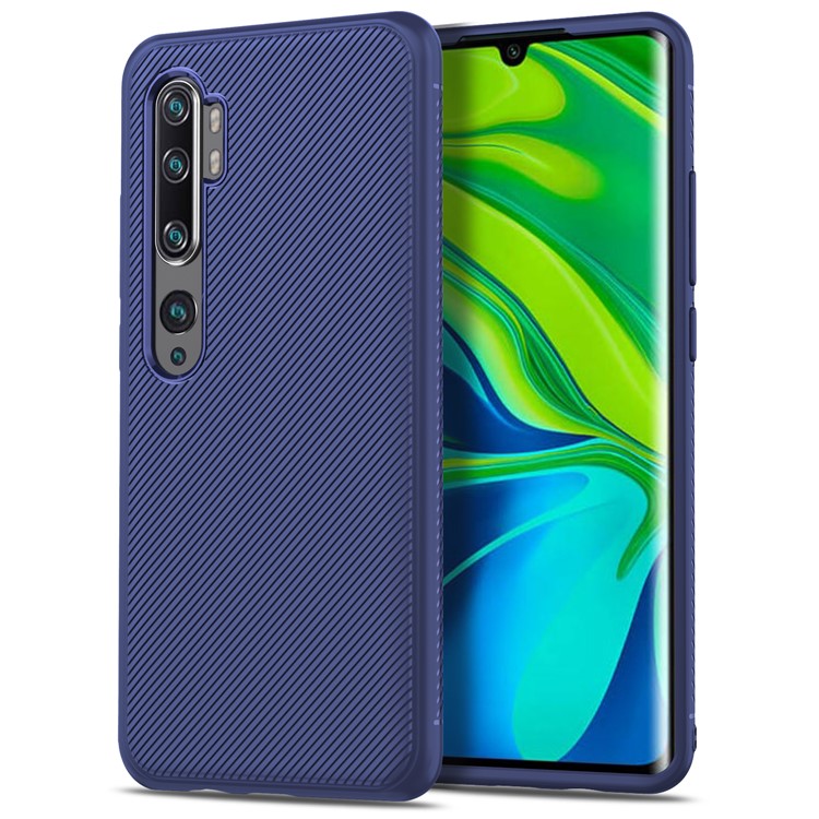 Jazz Series Twill Texture TPU Back Mobile Cover Casing for Xiaomi Mi Note 10 Pro/Mi CC9 Pro - Blue-2
