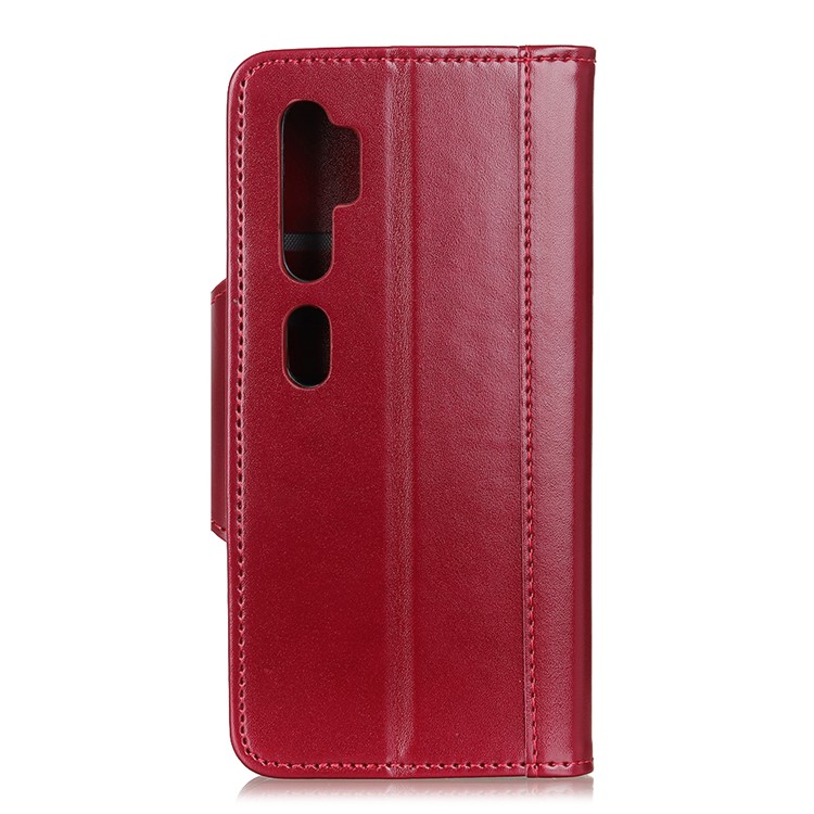 Wallet Stand PU Leather Case for Xiaomi Mi Note 10/Mi CC9 Pro - Red-3