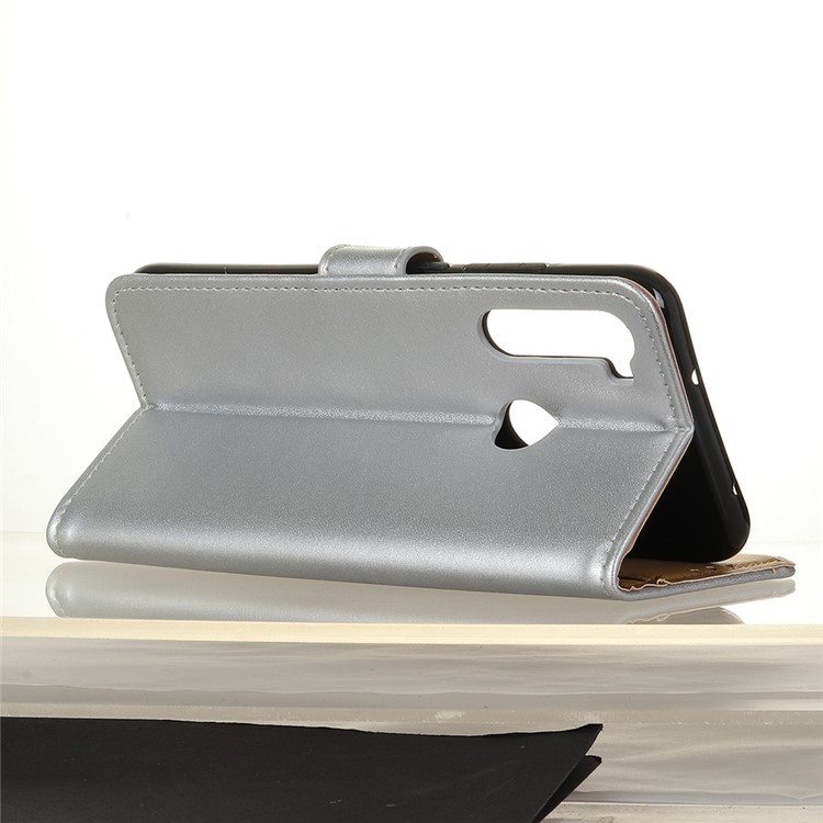 Wallet Leather Stand Case for Xiaomi Redmi Note 8T - Silver-10