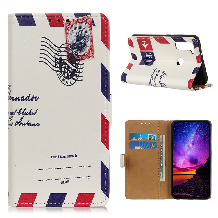 Pattern Printing Wallet Stand Leather Case for Xiaomi Redmi Note 8T - Envelope-1