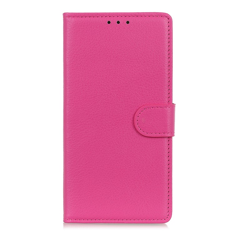 Classic Litchi Texture PU Leather Wallet Case for Xiaomi Redmi Note 8T - Rose-2