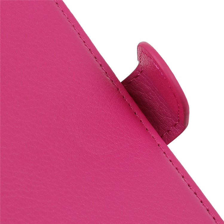 Classic Litchi Texture PU Leather Wallet Case for Xiaomi Redmi Note 8T - Rose-6