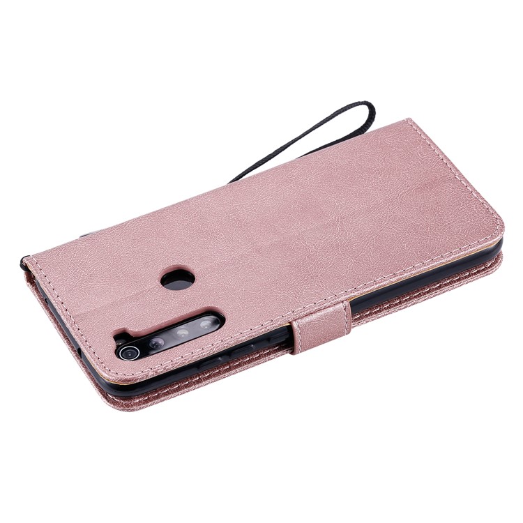 Wallet Leather Stand Case for Xiaomi Redmi Note 8 - Rose Gold-10