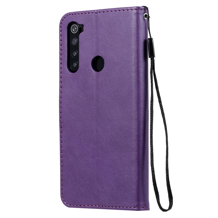 Wallet Leather Stand Case for Xiaomi Redmi Note 8 - Purple-3