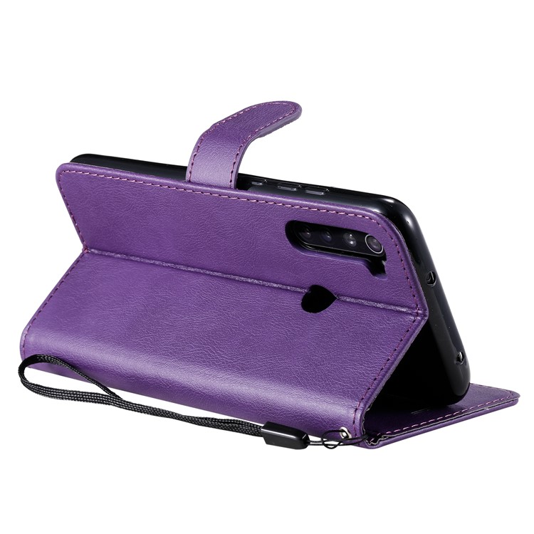 Wallet Leather Stand Case for Xiaomi Redmi Note 8 - Purple-5
