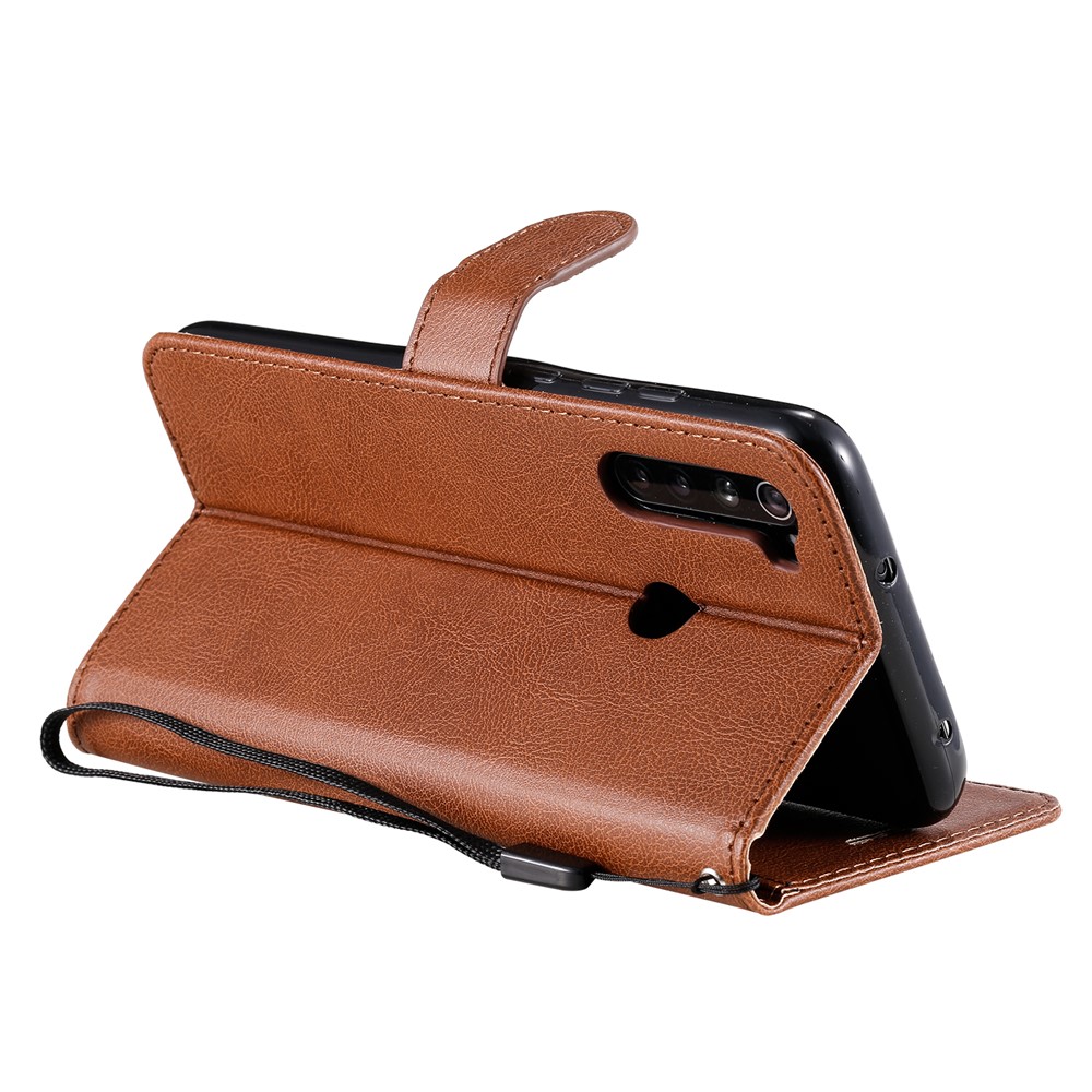 Wallet Leather Stand Case for Xiaomi Redmi Note 8 - Brown-5