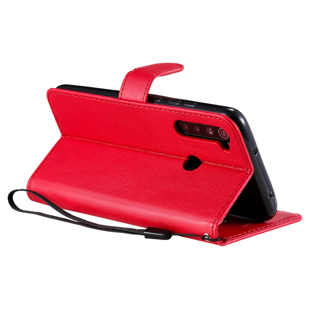 Wallet Leather Stand Case for Xiaomi Redmi Note 8 - Red-5