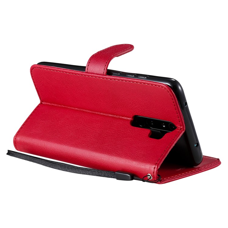 Wallet Leather Stand Case for Xiaomi Redmi Note 8 Pro - Red-7
