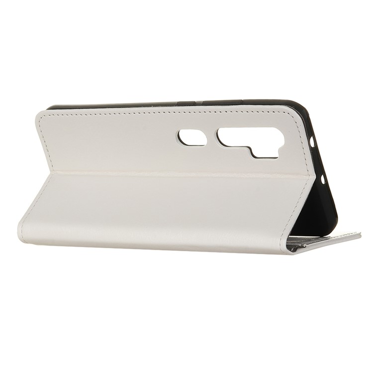 Crazy Horse Leather Wallet Stand Case for Xiaomi Mi Note 10 / Mi CC9 Pro - White-11
