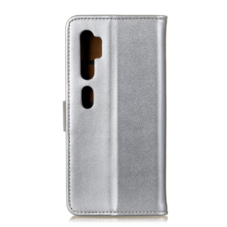 Wallet Leather Stand Case for Xiaomi Mi Note 10 / Mi CC9 Pro - Silver-8