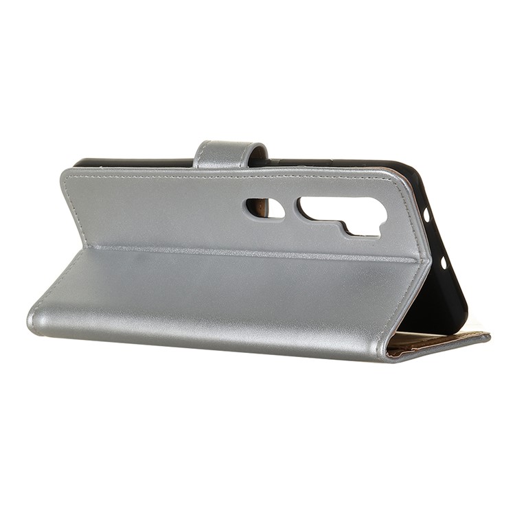 Wallet Leather Stand Case for Xiaomi Mi Note 10 / Mi CC9 Pro - Silver-9