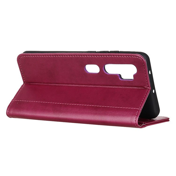 Wallet Leather Stand Cool Case for Xiaomi Mi Note 10/Mi CC9 Pro - Red-11