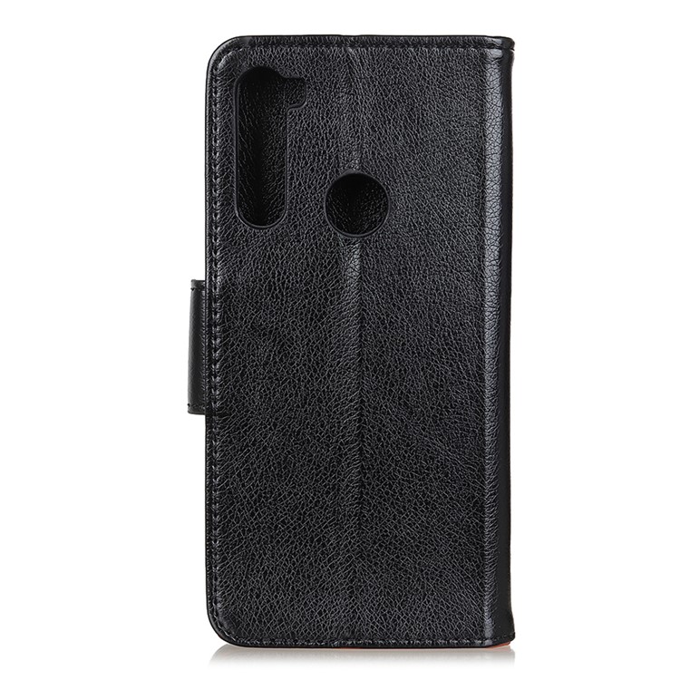 Nappa Texture Split Leather Wallet Case for Xiaomi Redmi Note 8T - Black-10