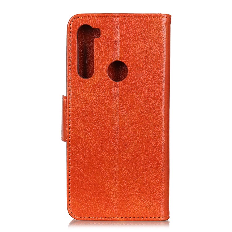 Nappa Texture Split Leather Wallet Case for Xiaomi Redmi Note 8T - Orange-10