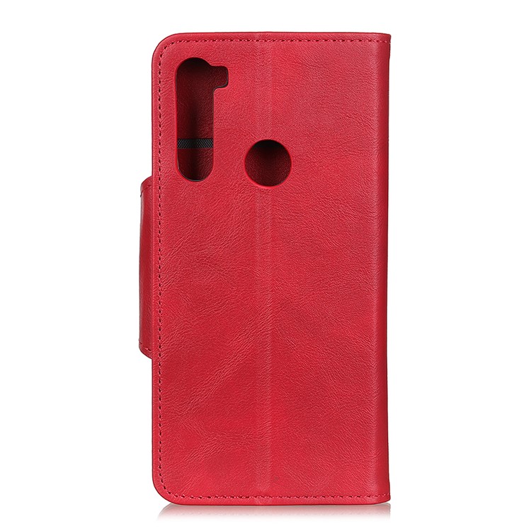 For Xiaomi Redmi Note 8T PU Leather Wallet Stand Cell Mobile Case - Red-10