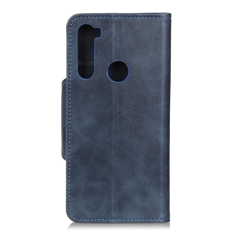 For Xiaomi Redmi Note 8T PU Leather Wallet Stand Cell Mobile Case - Blue-10