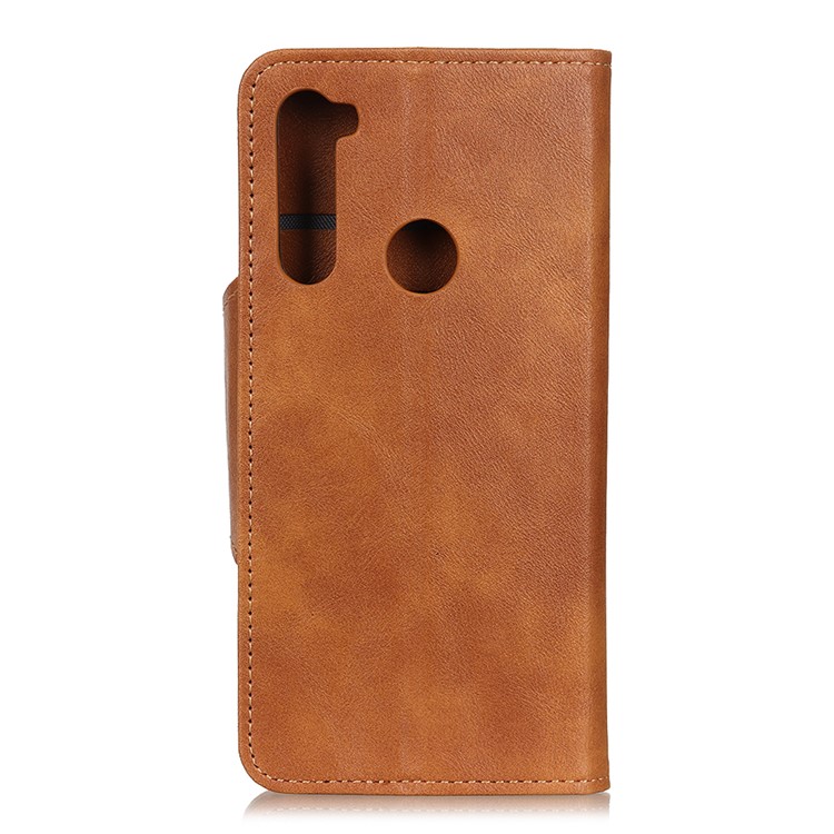 For Xiaomi Redmi Note 8T PU Leather Wallet Stand Cell Mobile Case - Brown-10