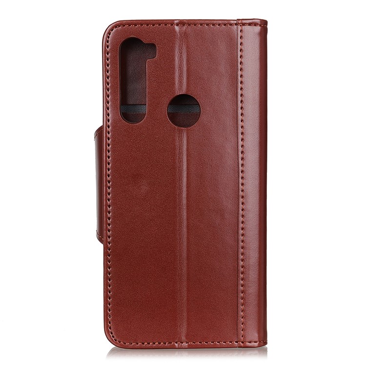 Leather Stand Case with Card Slots for Xiaomi Redmi Note 8T - Brown-10