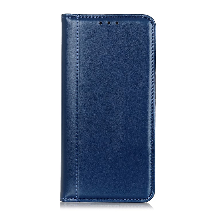 Auto-absorbed Split Leather Wallet Case for Xiaomi Redmi Note 8T - Blue-6
