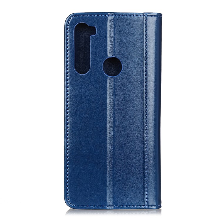 Auto-absorbed Split Leather Wallet Case for Xiaomi Redmi Note 8T - Blue-7