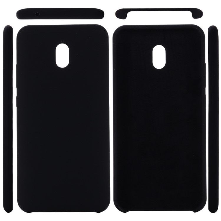 Soft Liquid Silicone Mobile Case for Xiaomi Redmi 8A - Black-2