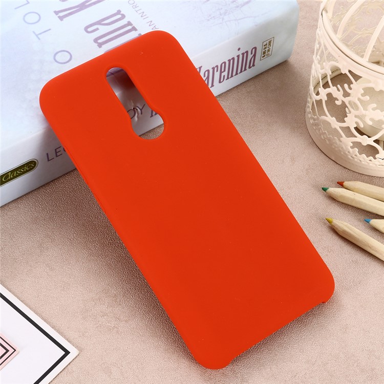 Liquid Silicone Stylish Casing Cell Shell for Xiaomi Redmi 8 - Red-6