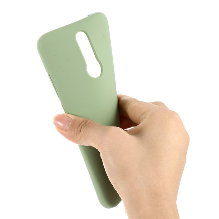 Liquid Silicone Stylish Casing Cell Shell for Xiaomi Redmi 8 - Green-4