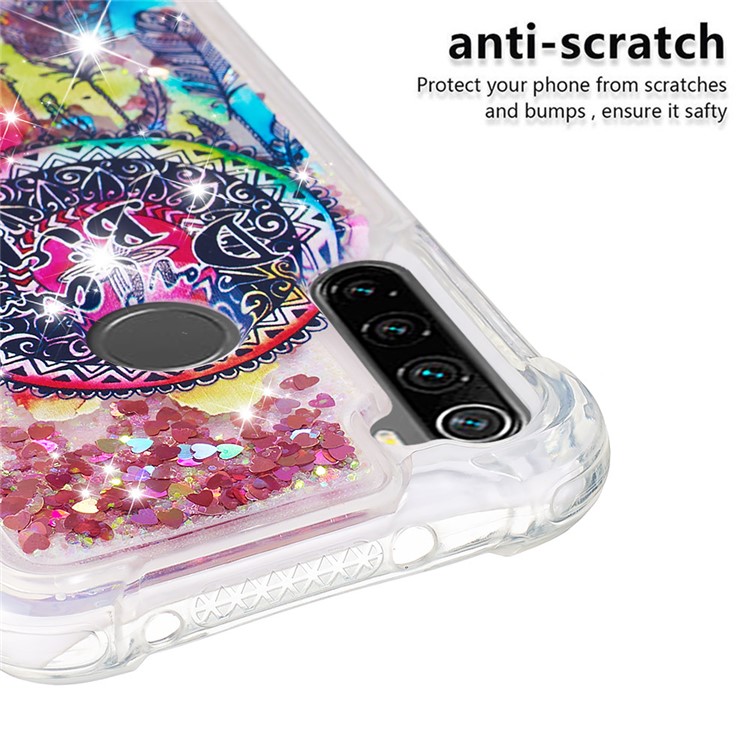 Patterned Quicksand Shockproof TPU Back Case for Xiaomi Redmi Note 8 - Dream Catcher-5