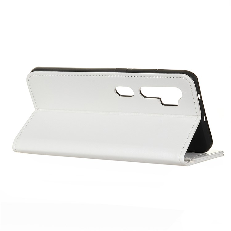 Crazy Horse Leather Phone Cell Wallet Case for Xiaomi Mi Note 10 - White-4