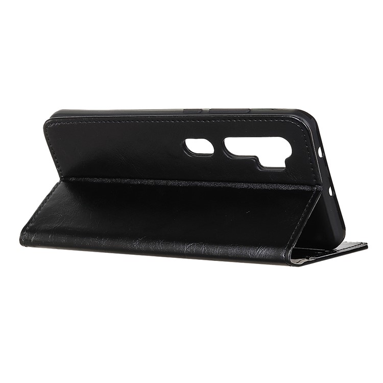 Crazy Horse Leather Wallet Case for Xiaomi Mi Note 10 - Black-4