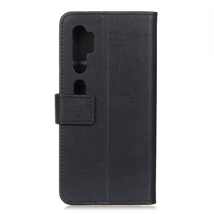 Carteira De Couro Caso De Telefone Suporte Para Xiaomi Mi Nota 10 - Preto-2