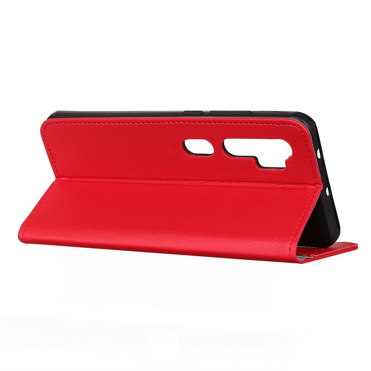 Wallet Leather Stand Phone Case for Xiaomi Mi Note 10 - Red-4