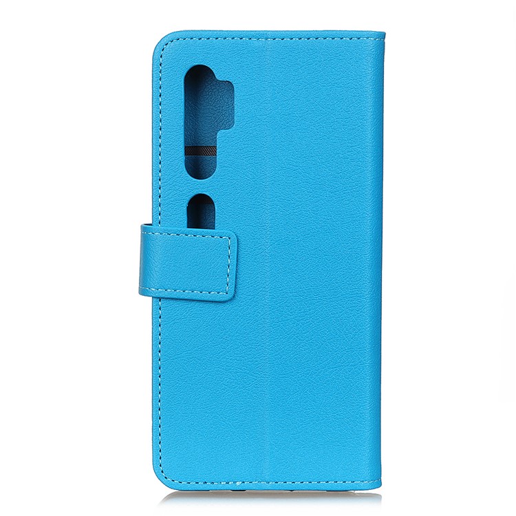 Wallet Leather Stand Phone Case for Xiaomi Mi Note 10 - Blue-2