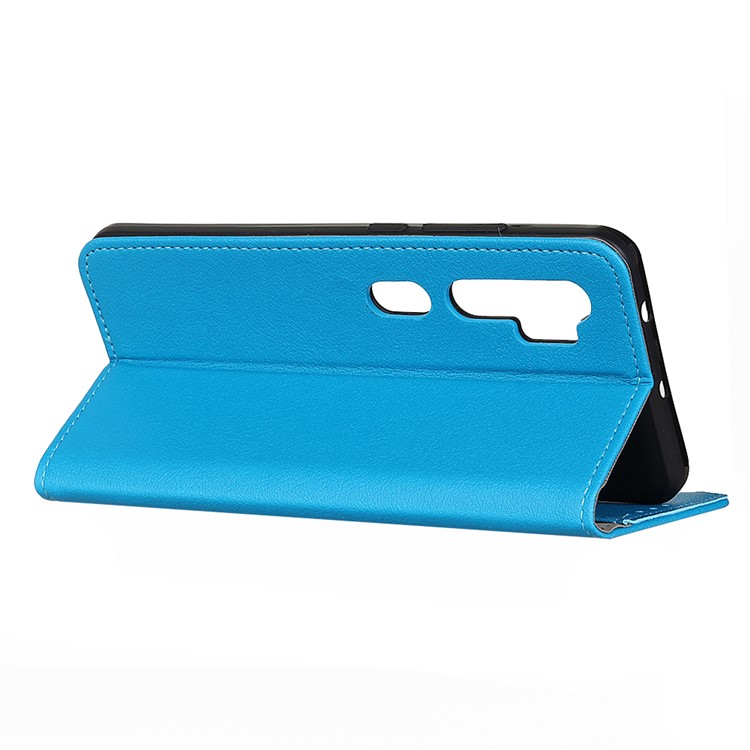 Wallet Leather Stand Phone Case for Xiaomi Mi Note 10 - Blue-4