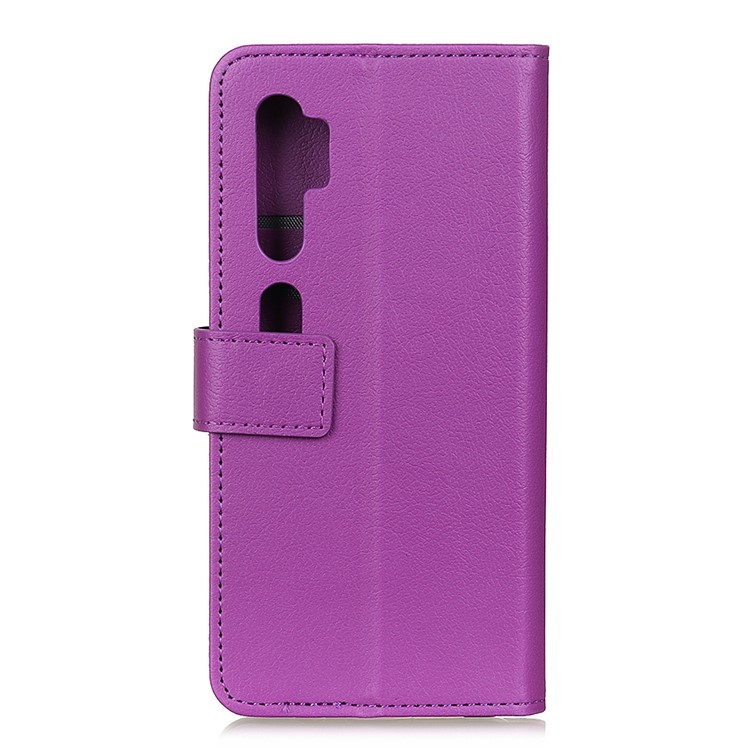 Wallet Leather Stand Phone Case for Xiaomi Mi Note 10 - Purple-2