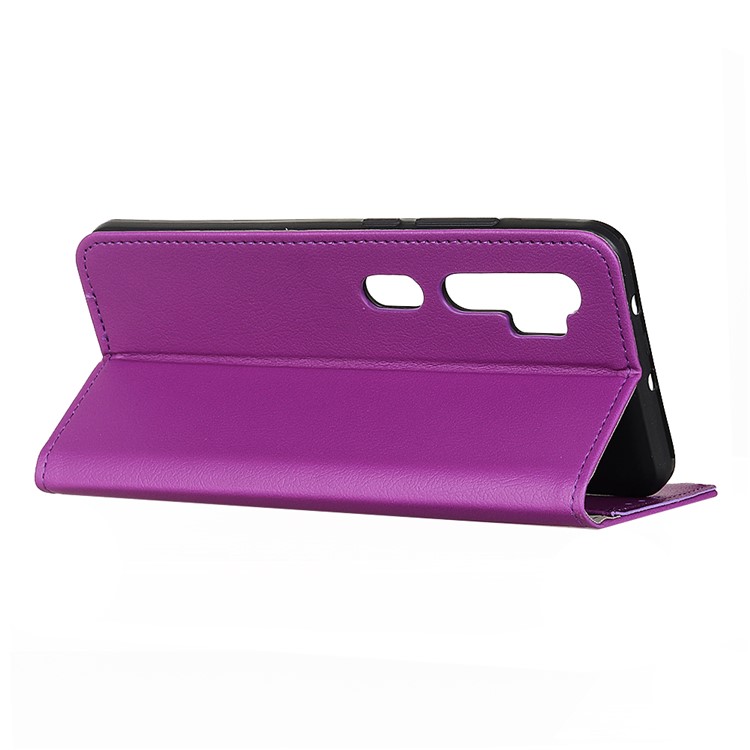 Wallet Leather Stand Phone Case for Xiaomi Mi Note 10 - Purple-3