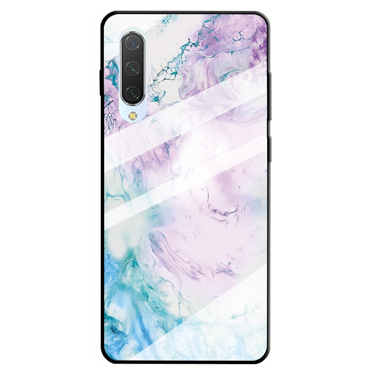 Marble Texture Tempered Glass Back + TPU Hybrid Shell for Xiaomi Mi CC9e / Mi A3 - Style H-5