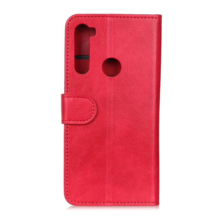 Wallet Stand Leather Phone Cover for Xiaomi Redmi Note 8T - Red-3