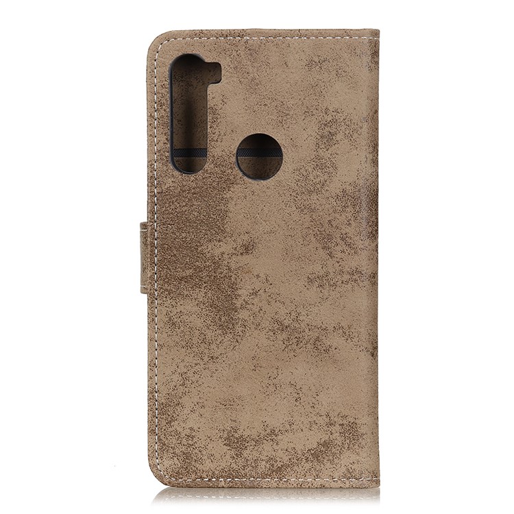 Vintage Style Leather Wallet Case for Xiaomi Redmi Note 8T - Khaki-3