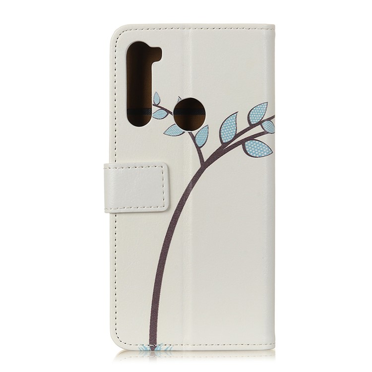 Pattern Printing PU Leather Wallet Stand Phone Cover for Xiaomi Redmi Note 8T - Couple Owls-2