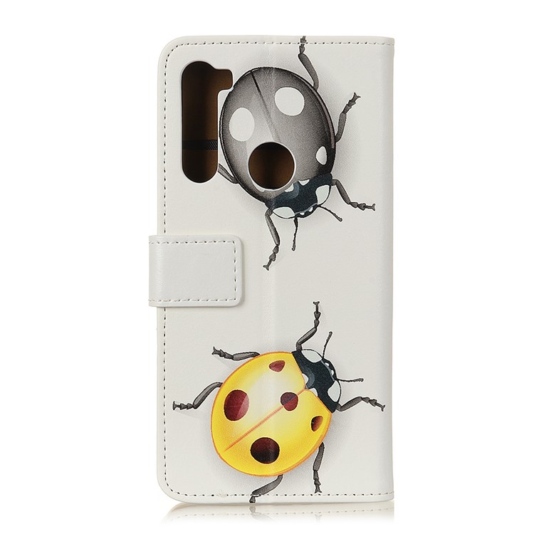 Pattern Printing PU Leather Wallet Stand Phone Cover for Xiaomi Redmi Note 8T - Ladybugs-2