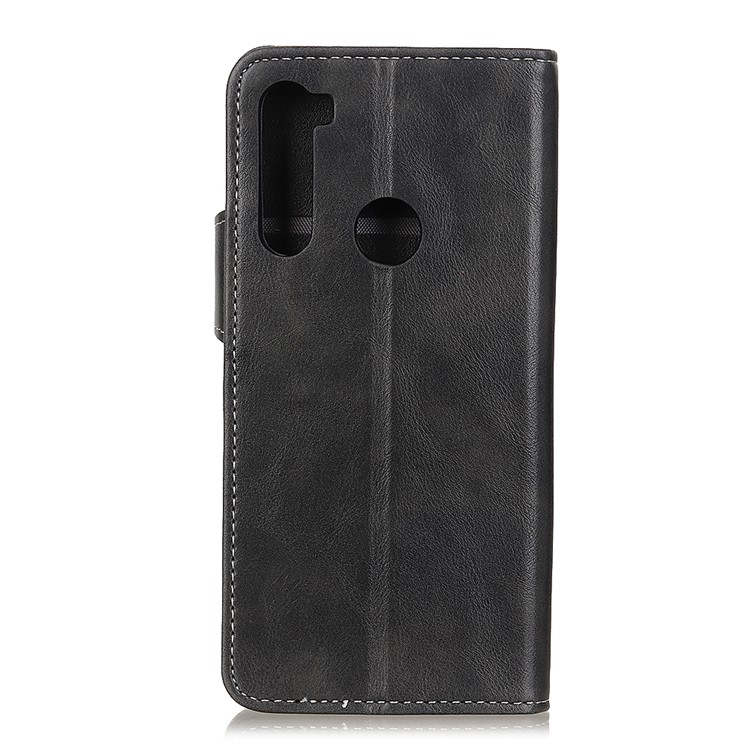 For Xiaomi Redmi Note 8T S Shape Wallet Leather Casing Shell - Black-3