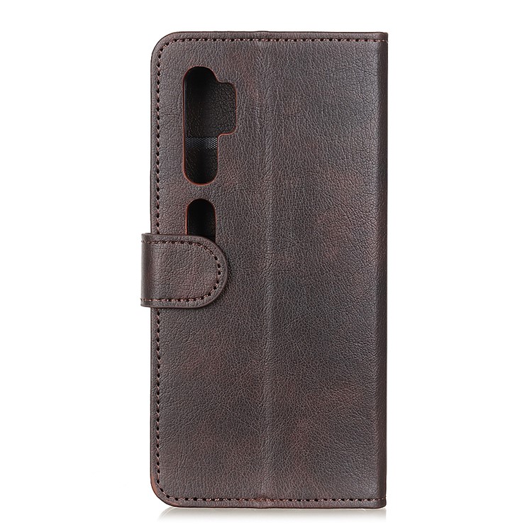 Wallet Leather Stand Case for Xiaomi Mi Note 10 / Mi CC9 Pro - Coffee-3