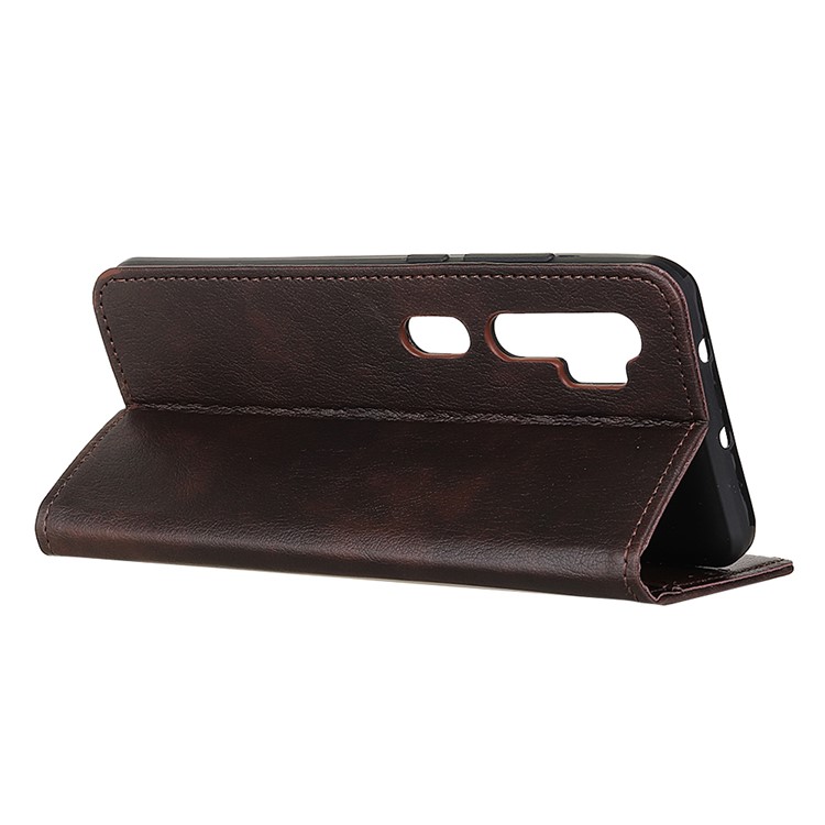 Wallet Leather Stand Case for Xiaomi Mi Note 10 / Mi CC9 Pro - Coffee-4